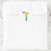 Moet zo groot zijn ronde sticker (Tas)