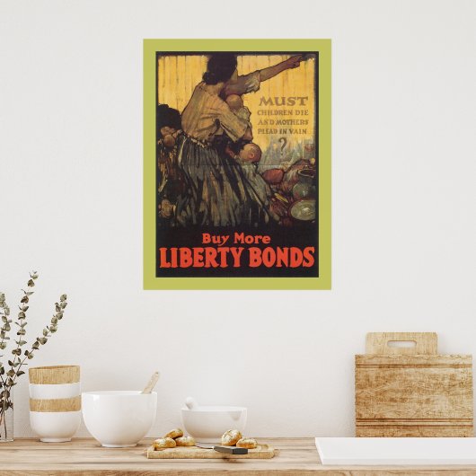 Moeten kinderen sterven poster (Keuken)