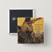 Moeten kinderen sterven vierkante button 5,1 cm (Voorkant /achterkant)