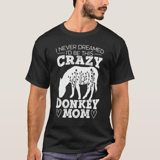 Moezel Paard Dier Ezel Moeder T-shirt (Voorkant)