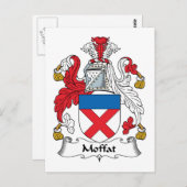 Moffat Family Crest Briefkaart (Voorkant / Achterkant)
