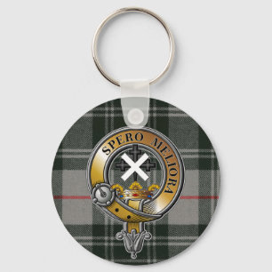 Moffat Tartan & Badge Sleutelhanger