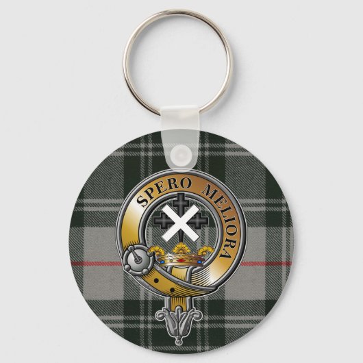 Moffat Tartan & Badge Sleutelhanger (Voorkant)