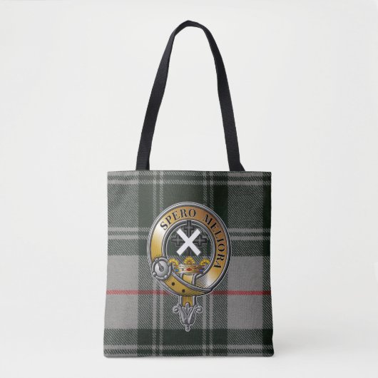 Moffat Tartan & Badge Tote Bag (Voorkant)