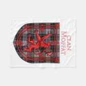 Moffat Tartan Scottish Plaid Lion Rampant Fleece Deken (Voorkant (Horizontaal))
