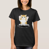 Mofu Zand Kat Piano T-shirt (Voorkant)
