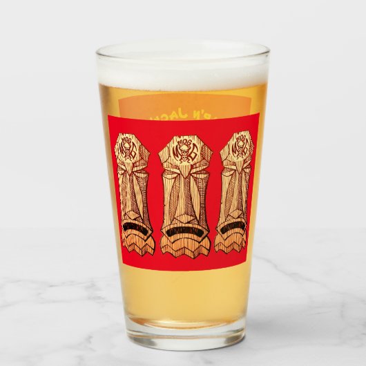 Mog Mog Bierglas Glas (Voorkant gevuld)