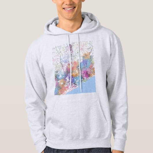 Mogadishu Somalia City Map Hoodie (Voorkant)