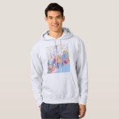 Mogadishu Somalia City Map Hoodie (Voorkant volledig)