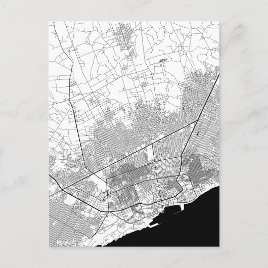 Mogadishu Somalië Kaart (Voorkant)
