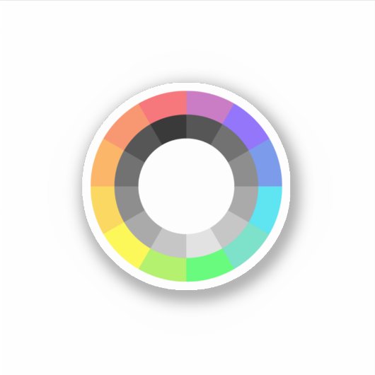 MOGAI Pride Colorwheel Sticker (Voorkant)