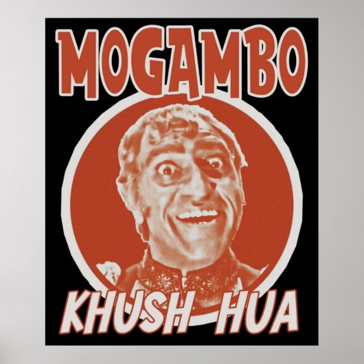 Mogambo Khush Hua Bollywood Sarcastisch Grappig De Poster (Voorkant)