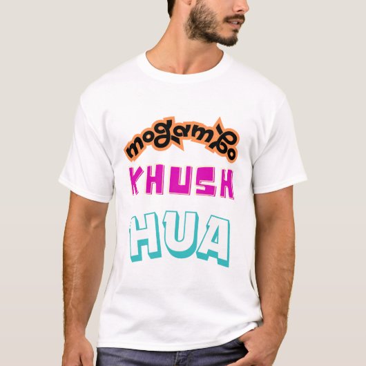 Mogambo Khush Hua Typografie T-shirt (Voorkant)