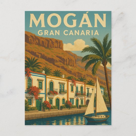 Mogan Gran Canaria Briefkaart (Voorkant)
