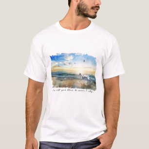 Moge al je bluffen oceaan en hemel Dalmatian zijn T-shirt