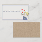 Moge al je dromen uitkomen. visitekaartje (Voorkant / Achterkant)