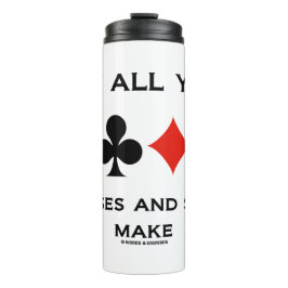 Moge al je finesses en slams bridgespel maken thermosbeker