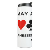 Moge al je finesses en slams bridgespel maken thermosbeker (Gedraaid links)