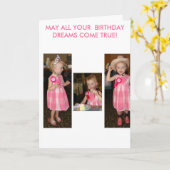 Moge al je geboortedagdromen uitkomen! kaart (Gele Bloem)