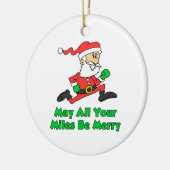 Moge al je millen een prettige kerstman zijn keramisch ornament (Links)