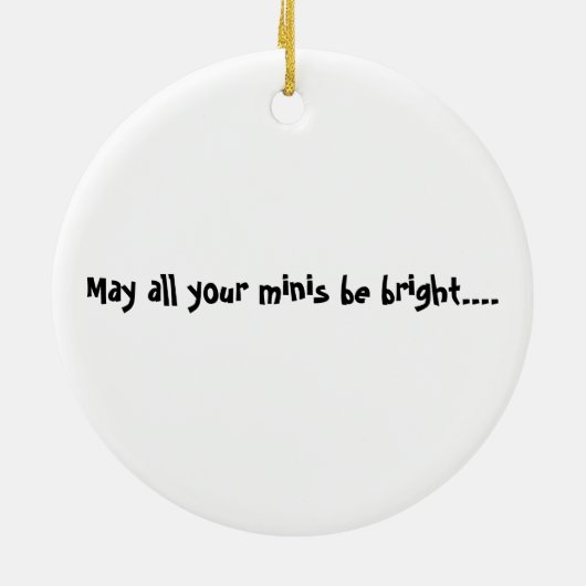 Moge al je minis helder zijn keramisch ornament (Achterkant)