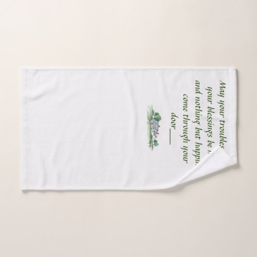 "Moge al je problemen kleiner zijn" Schets 2 Handdoek (Handdoek)