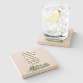 "Moge al je problemen kleiner zijn" Schets van het Stenen Onderzetter (Zijkant)