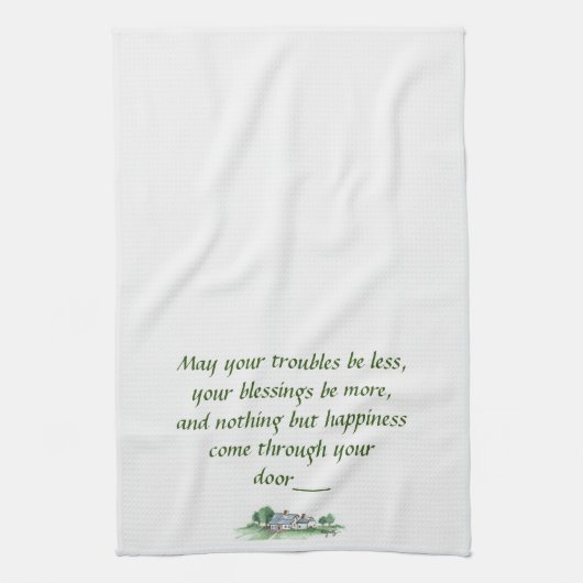 "Moge al je problemen kleiner zijn" Schets van het Theedoek (Verticaal)