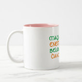 moge al je vijanden onder de ierse dans leven tweekleurige koffiemok (Links)