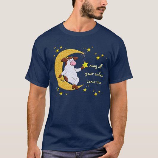 Moge al je wensen uitkomen t-shirt (Voorkant)