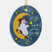 Moge al je wensen uitkomen voor True Keepasversier Keramisch Ornament (Rechts)