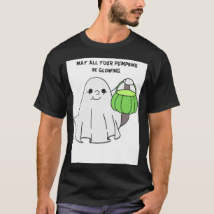 Moge Al Uw Pompoenen Gloeien Zwarte Kleding T-shirt