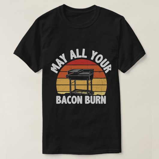Moge al uw spek branden Enge BBQ Grilling Party T-shirt (Design voorkant)