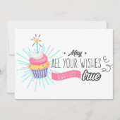 Moge al uw wensen uitkomen. feestdagenkaart (Voorkant)