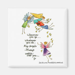 Moge Angels altijd naar jou kijken Magneet