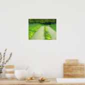 Moge bloemen je pad uitlijnen... Ierse zegening Poster (Keuken)