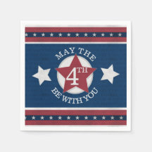 Moge de 4e bij u zijn Papieren servet