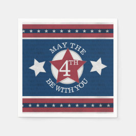 Moge de 4e bij u zijn Papieren servet