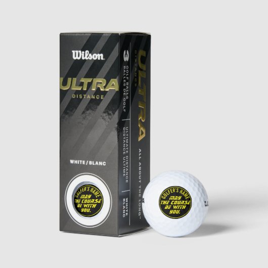 Moge de baan met je zijn Aangepaste golfballen (Verpakking)