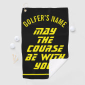 Moge de baan met je zijn Aangepaste golfhanddoek (Insitu)