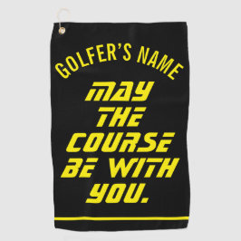 Moge de baan met je zijn Aangepaste golfhanddoek