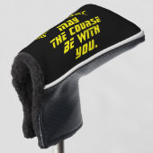 Moge de baan met je zijn Custom Putterhoes Golfheadcover (3/4 voorkant)