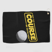 Moge de baan met je zijn Funny Golf Golfen Golfhanddoek (Horizontaal)