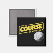 Moge de baan met je zijn Funny Golf Golfen Magneet (Voorkant / Achterkant)