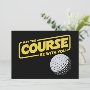 Moge de baan met je zijn Funny Golf Golfsport Kaart