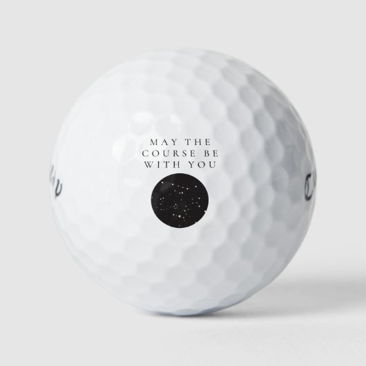 'Moge de baan met je zijn' Humor Sci-Fi Fans Golfballen (Voorkant)