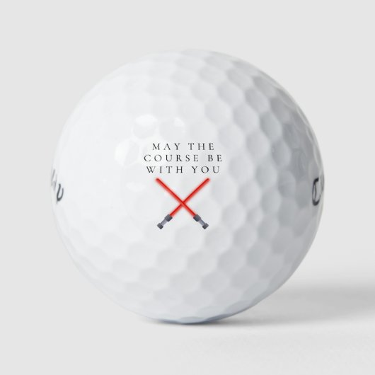 'Moge de baan met je zijn' Humor Sci-Fi Fans Golfballen (Voorkant)