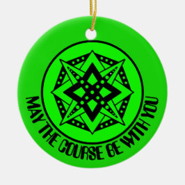 Moge de baan met je zijn, Merry Disc-Mas Keramiek Keramisch Ornament