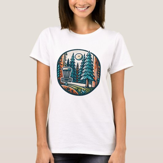 Moge de baan met u zijn Disc Golf T-shirt (Voorkant)