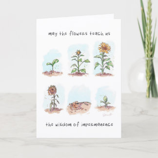 Moge de bloemen Quote Kaart